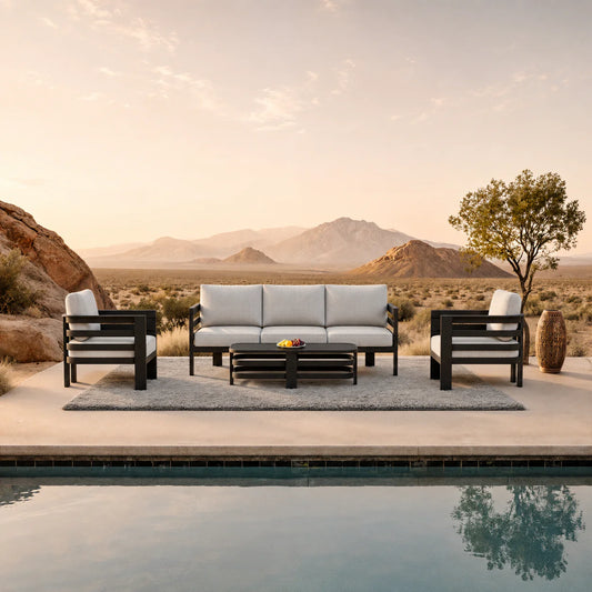 Athena Outdoor Lounge Set Onyx 5 Seater