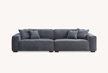 Load image into Gallery viewer, Aluxo Dakota 4 seater with Chaise in Charcoal Boucle