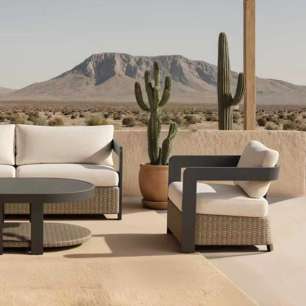 Eos Outdoor Lounge Set Wicker 5 Seater