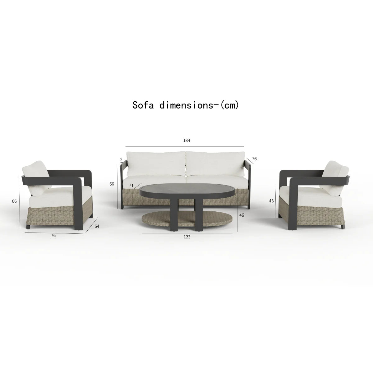 Eos Outdoor Lounge Set Wicker 5 Seater
