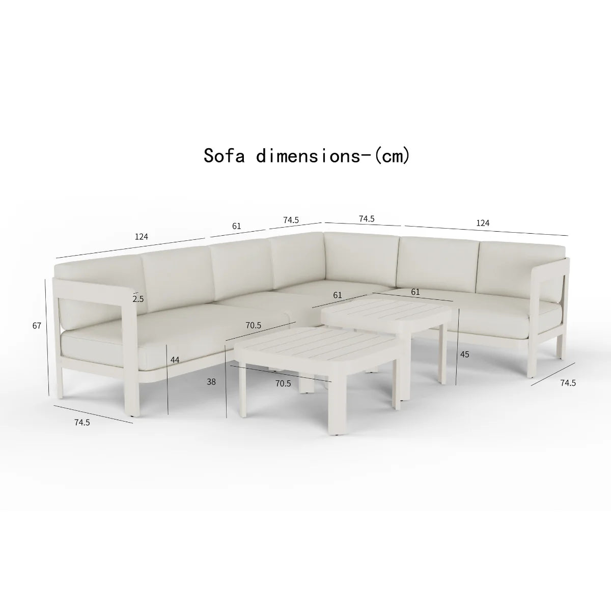 Aphrodite Outdoor Range 8 Seater Corner Lounge Set