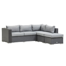 Load image into Gallery viewer, DISPLAY ITEM - SAINT LUCIA CORNER SOFA SET (GREY)