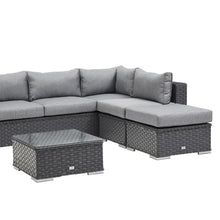 Load image into Gallery viewer, DISPLAY ITEM - SAINT LUCIA CORNER SOFA SET (GREY)
