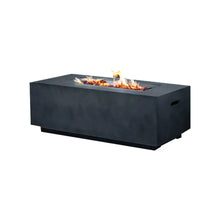 Load image into Gallery viewer, Rectangular Black Fire Pit