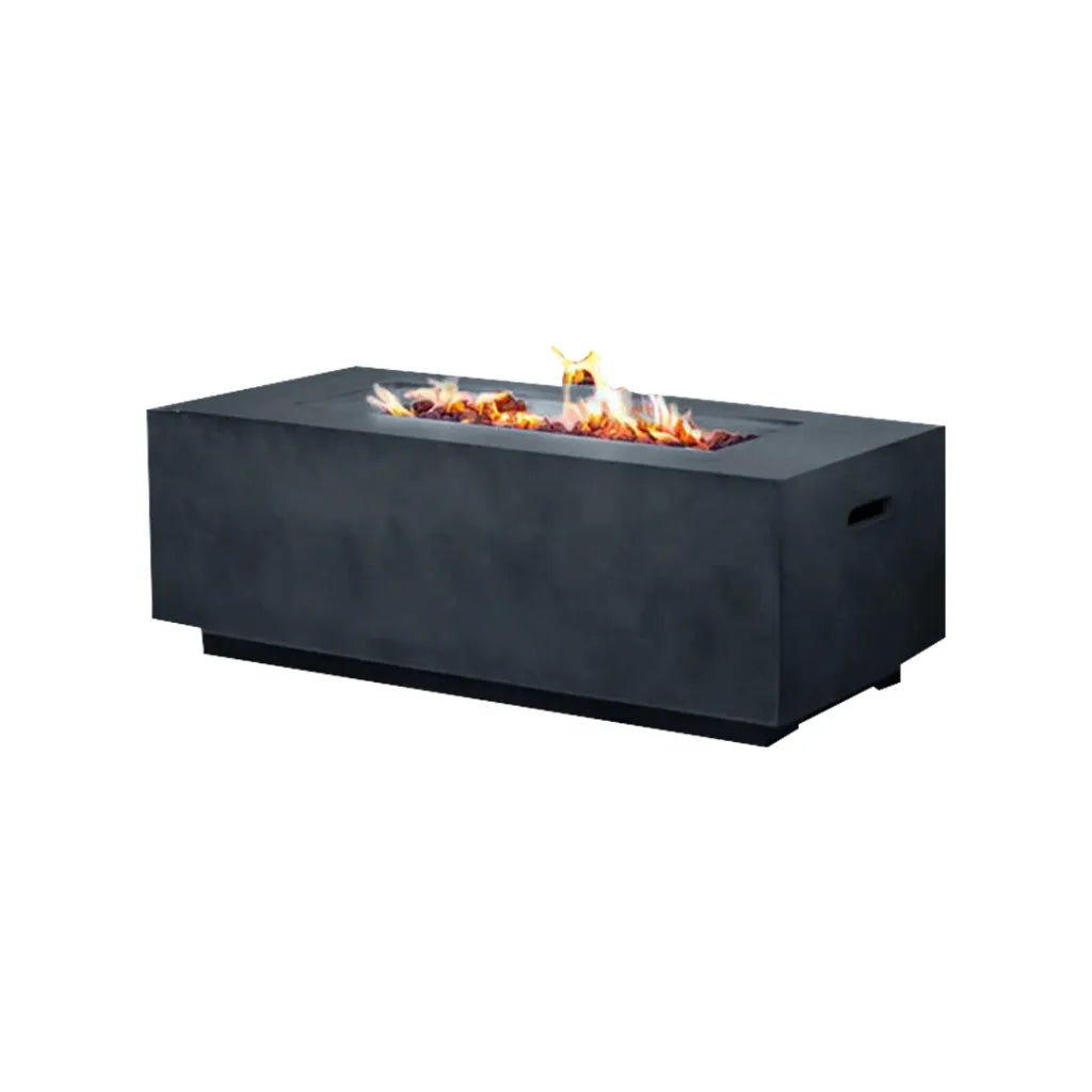 Rectangular Black Fire Pit