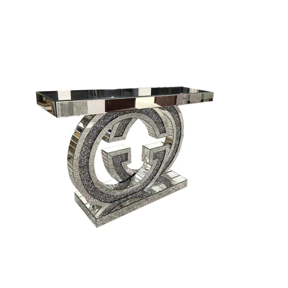 GG Crystal Mirror  Console Table 120cm x 33.5cm x 80cm