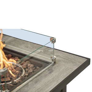 Tall Square Dark Grey Fire Pit ( Large )