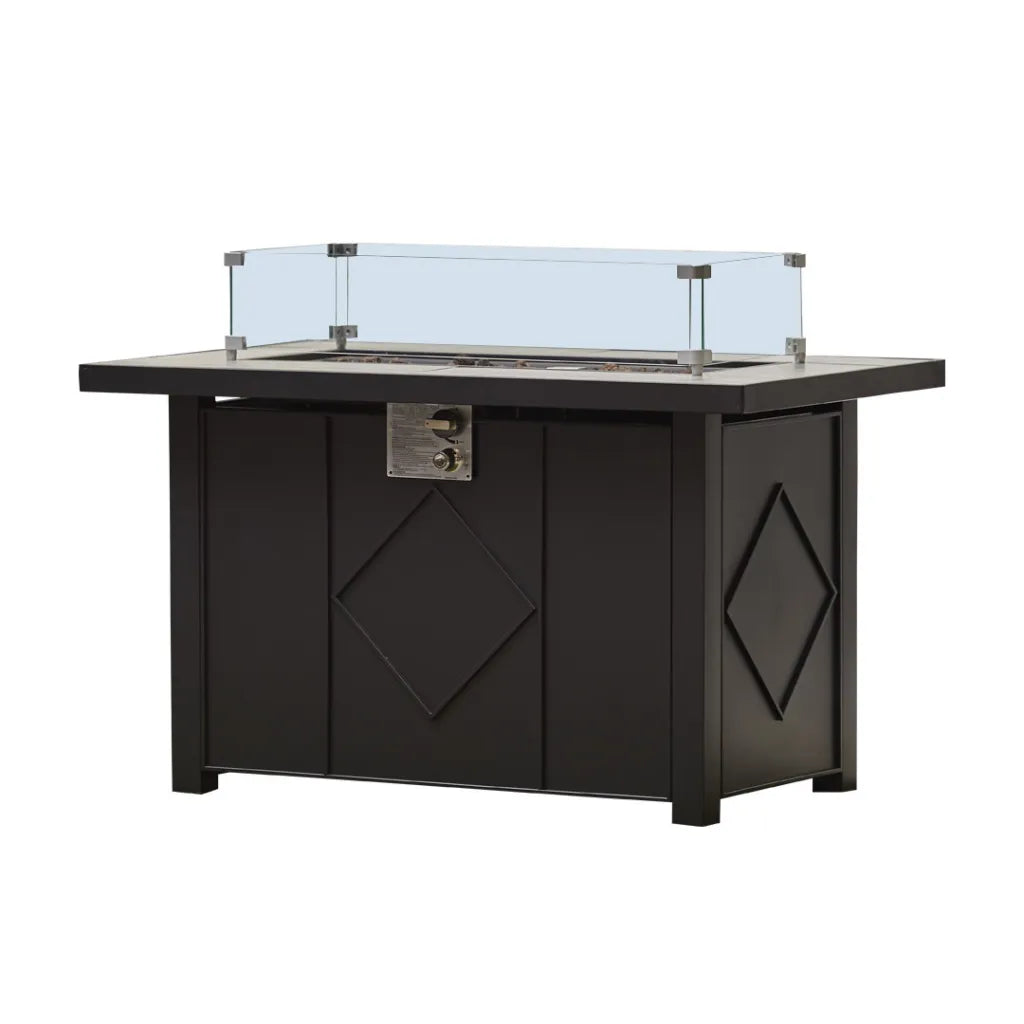 Large Tall Black Fire Pit