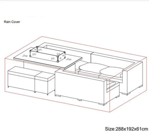 Rain cover for Jamaica Corner Sofa