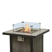 Load image into Gallery viewer, Tall Square Dark Grey Fire Pit ( Large )