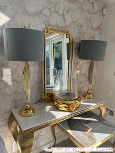 Gold Aztec Mirror