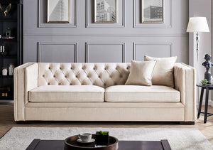 Montreal 3 Seater-Oatmeal