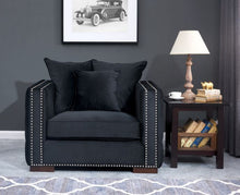 Load image into Gallery viewer, Mayfair Velvet Tufted Chair - Black