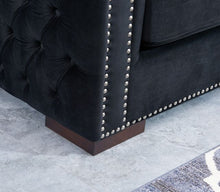 Load image into Gallery viewer, Mayfair Velvet Tufted Chair - Black