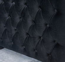 Load image into Gallery viewer, Mayfair Velvet Tufted Chair - Black