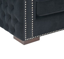 Load image into Gallery viewer, Mayfair Velvet Tufted Chair - Black