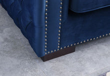 Load image into Gallery viewer, Mayfair Velvet Tufted Chair Royal Blue