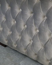 Load image into Gallery viewer, Mayfair Velvet Tufted Chair - Silver