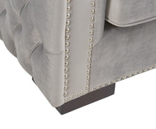 Load image into Gallery viewer, Mayfair Velvet Tufted Chair - Silver