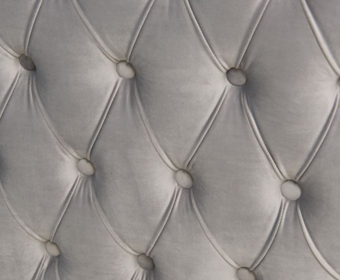 Mayfair Velvet Tufted Chair - Silver