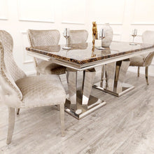 Load image into Gallery viewer, Winsor 1.8 Dining Table With Marble Or Stone Top