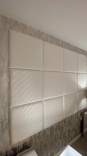 FF White 50cm x 50cm Wall Panels