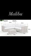 Load image into Gallery viewer, Malibu Compact Corner Sofa Set Grey