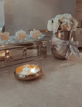 Load image into Gallery viewer, 3 Wick Gold Candle