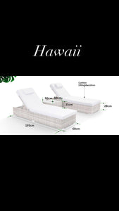 Hawaii Sun Lounger Set With Side Table