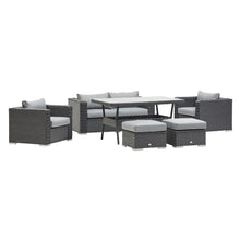 Load image into Gallery viewer, MEXICO SOFA DINING SET (GREY)