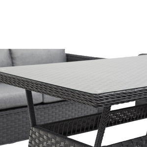 MEXICO SOFA DINING SET (GREY)