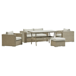 MEXICO SOFA DINING SET (NATURAL)