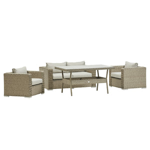 MEXICO SOFA DINING SET (NATURAL)