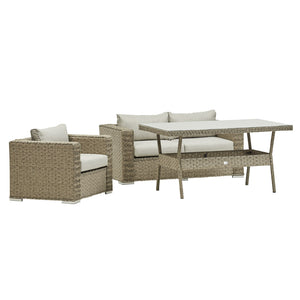 MEXICO SOFA DINING SET (NATURAL)