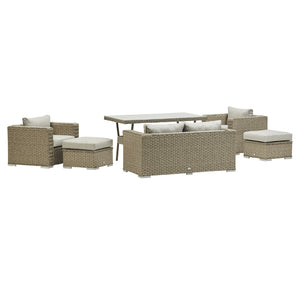 MEXICO SOFA DINING SET (NATURAL)