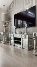 Load image into Gallery viewer, Venus Silver Mirror 2 Door 3 Drawer TV Chest