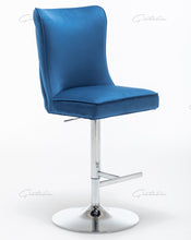 Load image into Gallery viewer, Coco Blue Tufted  Bar Stools