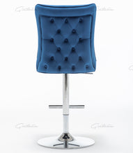 Load image into Gallery viewer, Coco Blue Tufted  Bar Stools