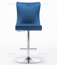 Load image into Gallery viewer, Coco Blue Tufted  Bar Stools