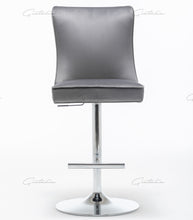 Load image into Gallery viewer, Coco Dark Grey Tufted Bar Stools