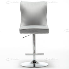Load image into Gallery viewer, Coco Light Grey Tufted Bar Stools