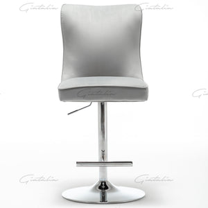 Coco Light Grey Tufted Bar Stools