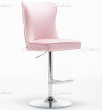 Load image into Gallery viewer, Coco Pink Tufted Bar Stools