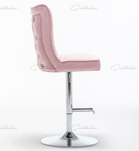 Load image into Gallery viewer, Coco Pink Tufted Bar Stools