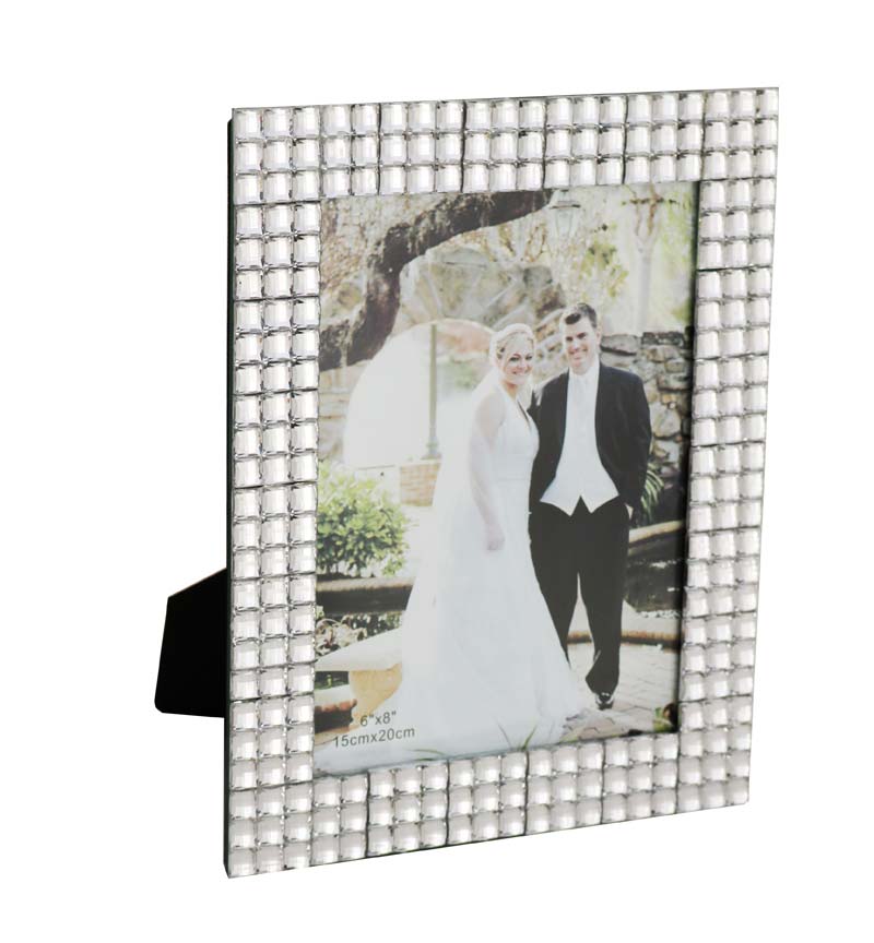 Desktop Silver Photo Frame 6x8cm