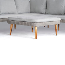 Load image into Gallery viewer, Chicago Contemporary Rattan Corner Sofa with Coffee Table/Footstool