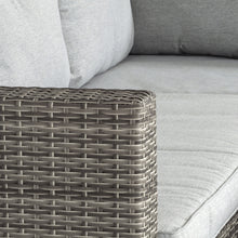 Load image into Gallery viewer, Florida Corner Sofa with Large Stool in Grey Rattan