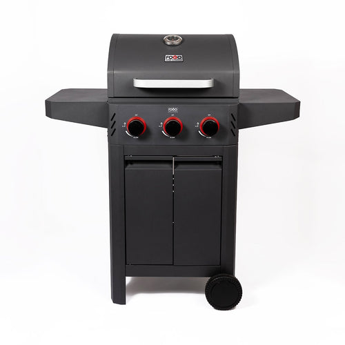 Fogo & Chama, 3 burner BBQ, front view