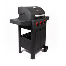 Load image into Gallery viewer, Fogo &amp; Chama, 3 burner BBQ, 3/4 view
