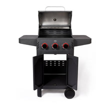 Load image into Gallery viewer, Fogo &amp; Chama, 3 burner BBQ, front view with sides on
